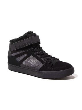 DC Pure High Top Shoes Black & Camp Women NWB